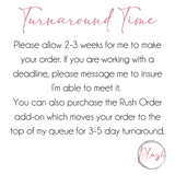 Custom Wood Room Sign With or Without Metal Bracket Plush