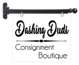 Custom 2-Sided Outdoor Metal Sign w/18" Bracket Plush