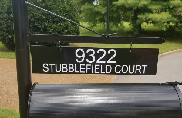 Custom Metal Address Plate/Number Plate for Mailbox Plush