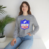 Taylor's Version Kansas City Arrowhead Heavy Crewneck Sweatshirt Travis Kelce Chiefs Swiftie Lover Football NFL Printify