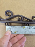 Cast Iron Sign Hanging Bracket: 12 Inch Scroll Design