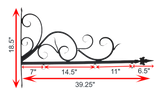 Sign Bracket - NO SIGN 40"y Scroll Fancy Style