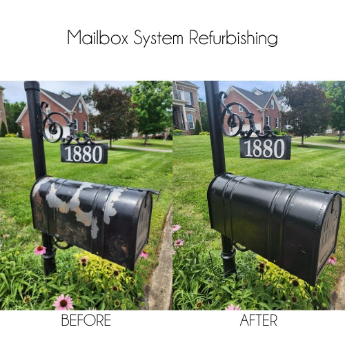 Refurbish Metal Mailbox and Post Service - LOCAL