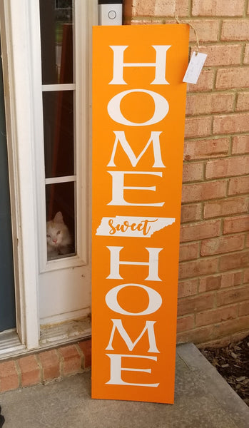 4 Foot Leaning Porch Sign - Home Sweet Home Plush