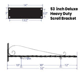 53" Scroll Blade Sign Bracket - NO SIGN SD