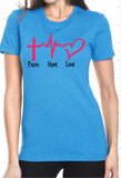 Faith Hope Love T-Shirt - Ladies Plush