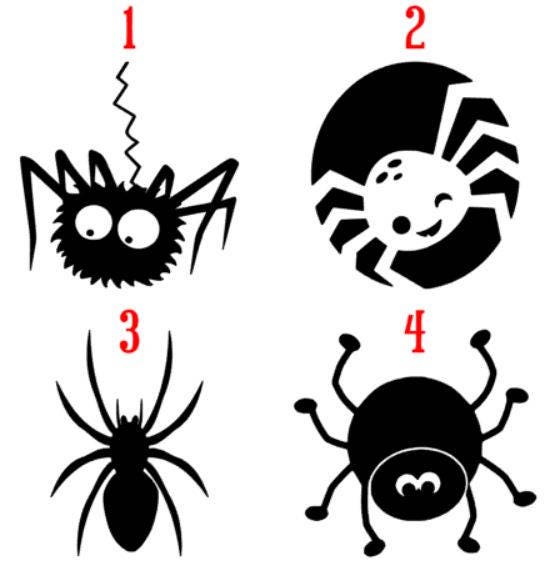 Halloween Vinyl Decals - Spiders Plush