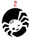 Halloween Vinyl Decals - Spiders Plush