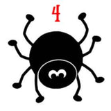 Halloween Vinyl Decals - Spiders Plush