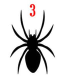Halloween Vinyl Decals - Spiders Plush