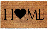 HOME Doormat with Image in place of "O" - Welcome Mat - Door Mat - Choose from 4 Sizes Plush