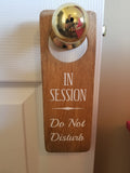 Custom Wood Sign- 3 1/2 x 9 1/2 Door Knob Handle Plush