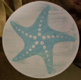 Set of 4 Wood Coasters 4x4 - Florida/Beach Themed Plush