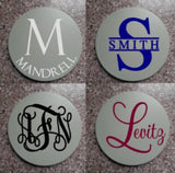 Set of 4 Customized Round Ceramic Coasters - 4 inches Plush
