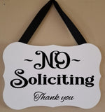 No Soliciting Sign Plush