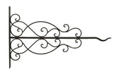 19.5" Ornate Rustic Black Sign Bracket for up to 18" wide Sign - Bracket ONLY Plush