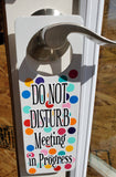 Custom Wood Sign- 3 1/2 x 9 1/2 Door Knob Handle Plush