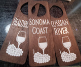 Custom Wood Sign- 3 1/2 x 9 1/2 Door Knob Handle Plush