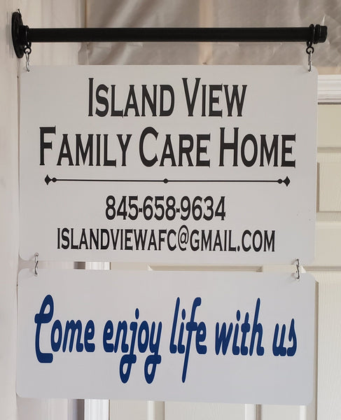 Custom 2-Sided Indoor/Outdoor Metal Piggyback Sign Plush