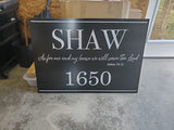 2-sided Custom Metal Sign in Several Sizes Plush