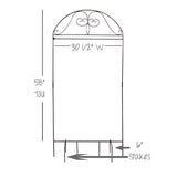 Custom 28" x 45" 2-Sided Outdoor Sign with Metal Arbor Stand Plush
