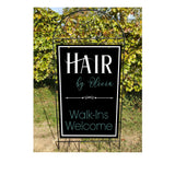 Custom 28" x 45" 2-Sided Outdoor Sign with Metal Arbor Stand Plush