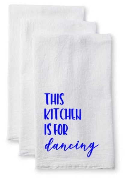 This kitchen is for dancing Flour Sack Towel - Tea Towel Plush