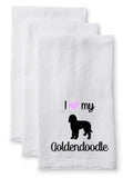 I love my ... Dog/Cat/Personalized Kitchen Flour Sack Towel Plush