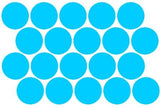 Sheet of 20 Polka Dots - 1/2 inch up to 2 1/2 inches Plush