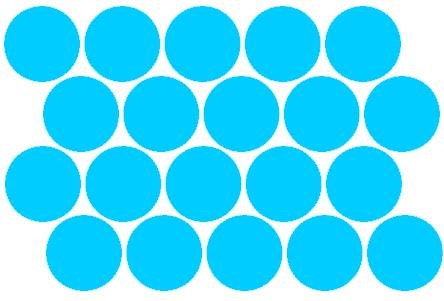 Sheet of 20 Polka Dots - 1/2 inch up to 2 1/2 inches Plush