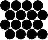 Sheet of 20 Polka Dots - 1/2 inch up to 2 1/2 inches Plush