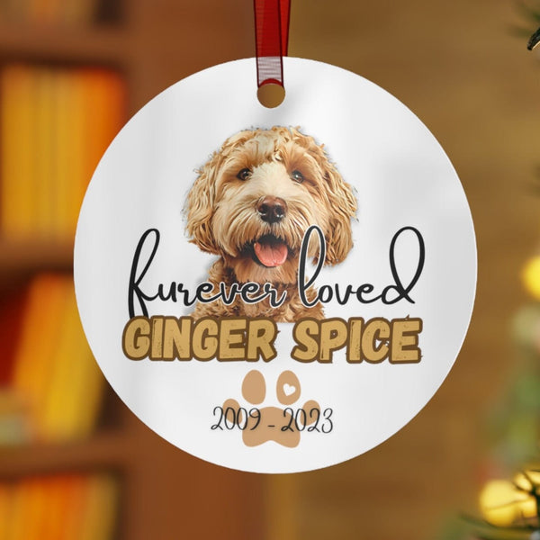 Pet Memorial Ornament for Christmas Tree - Personalized with Your Pet's Breed, Name, and Years of Birth/Death Plush