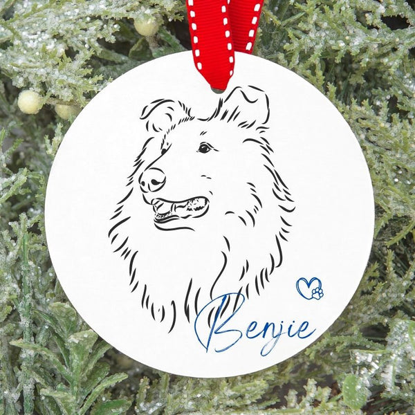 Pet Ornament for Christmas Tree - Personalized with Your Pet's Name and Image of Pet/Breed Plush