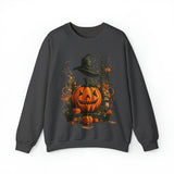Vintage Halloween Crewneck Sweatshirt with Classic Halloween Graphic - Retro Spooky Vibes! Plush