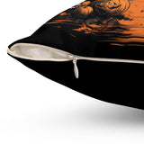 Reversible Halloween and Customizable Fall Throw Pillow - Personalize Your Autumn Decor! Plush