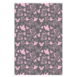 Elegant Butterfly Pattern Gift Wrap - Whimsical Winter Butterflies Plush