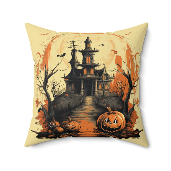 Reversible Halloween and Customizable Fall Throw Pillow - Personalize Your Autumn Decor! Plush