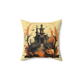 Reversible Halloween and Customizable Fall Throw Pillow - Personalize Your Autumn Decor! Plush