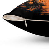 Reversible Halloween and Customizable Fall Throw Pillow - Personalize Your Autumn Decor! Plush