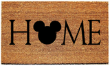 HOME Doormat with Image in Place of "O"/Welcome Mat - 3 Sizes to Choose From Plush